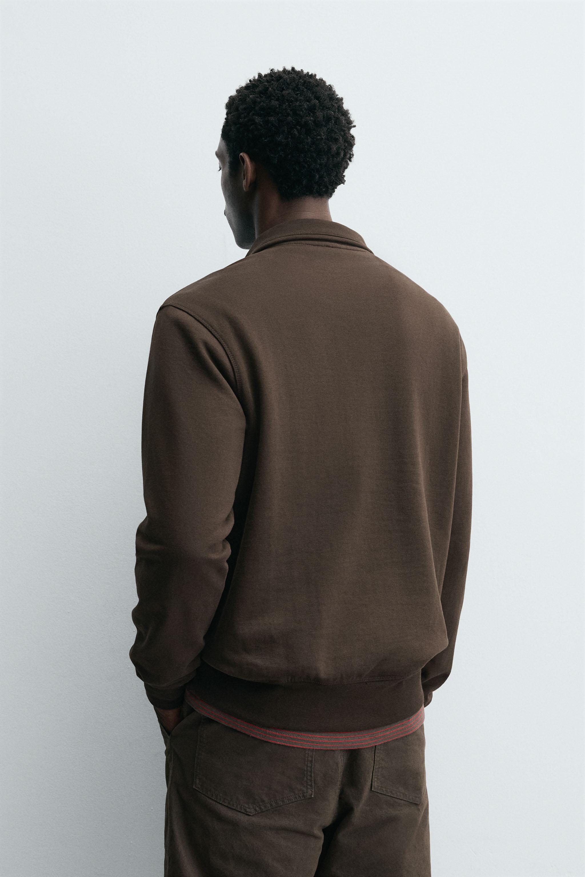 BASIC QUARTER-ZIP SWEATSHIRT